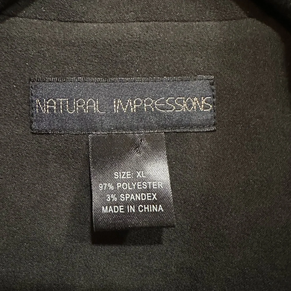 Natural Impressions Women's Black Blazer with Floral Details